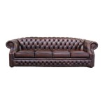Double Button Front Border Sofa
